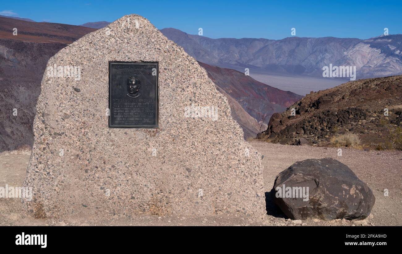 Father Crowley Vista Point, Death Valley, CA, USA Stock Photo