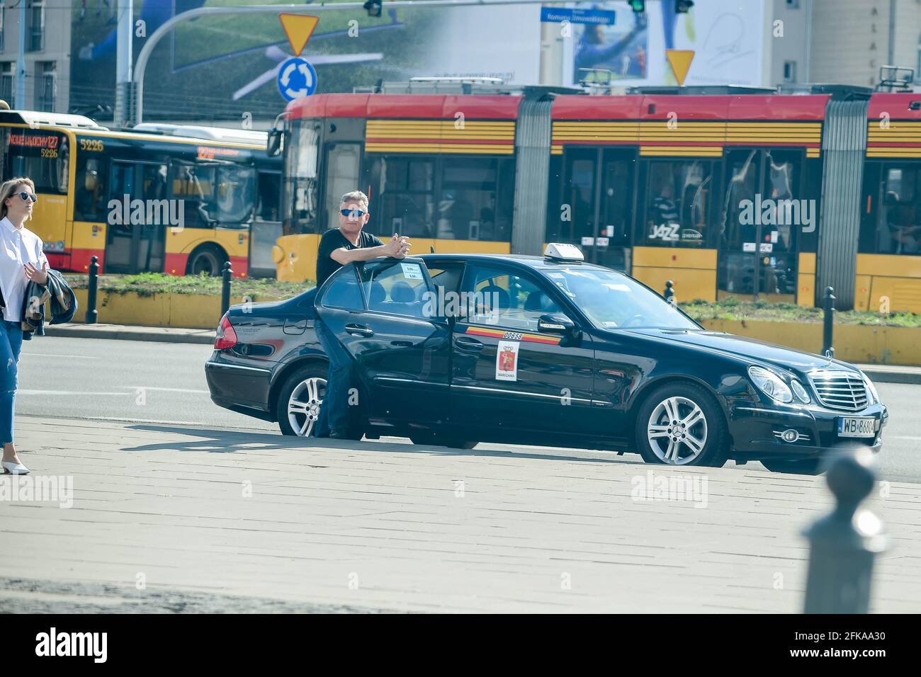 Warsaw taxi hires stock photography and images Alamy