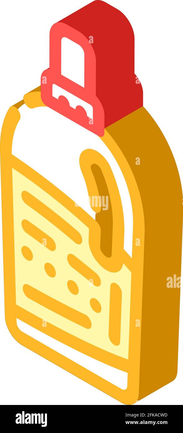 bottle detergent isometric icon vector illustration Stock Vector Image ...