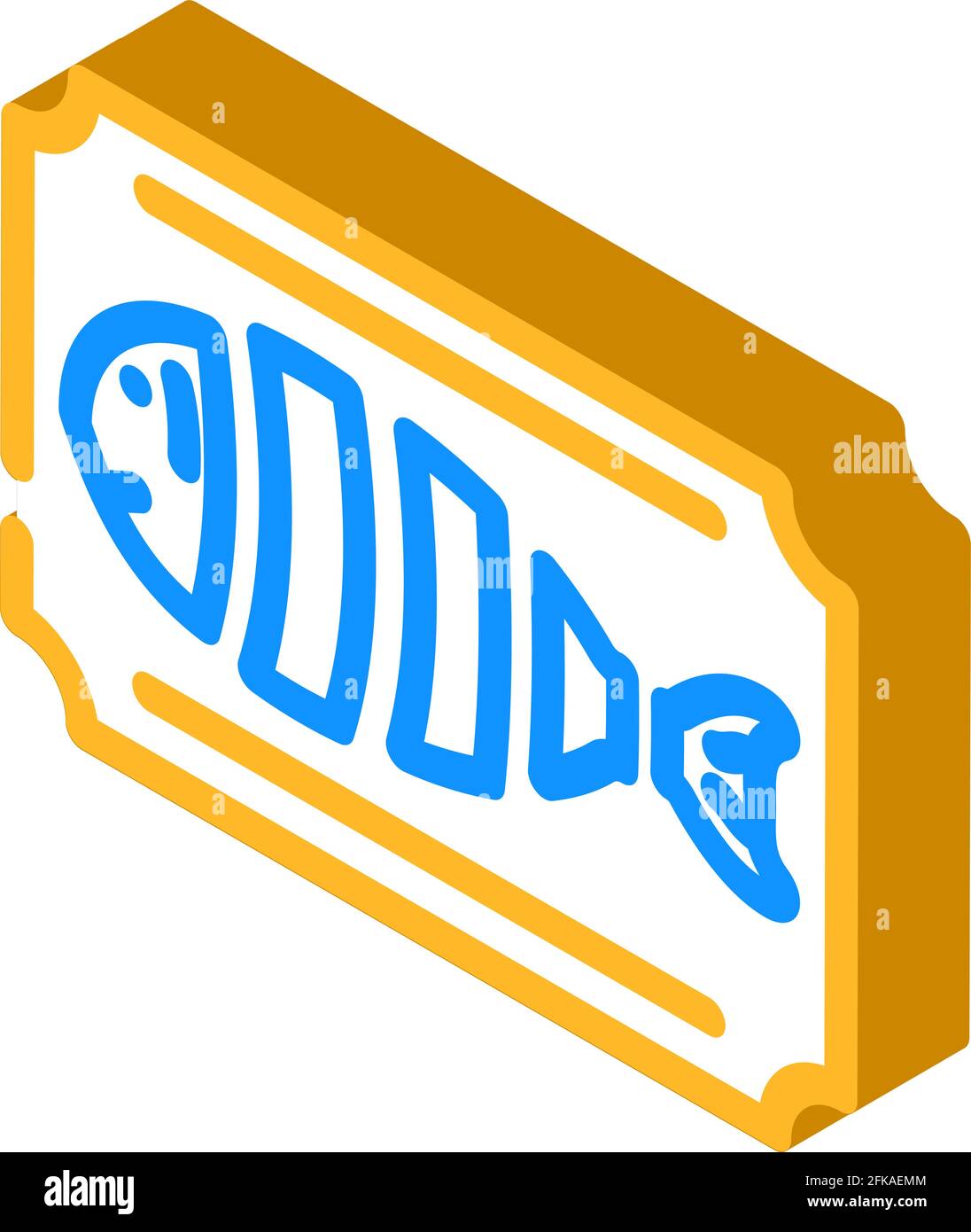 cut fish isometric icon vector illustration Stock Vector Image & Art ...