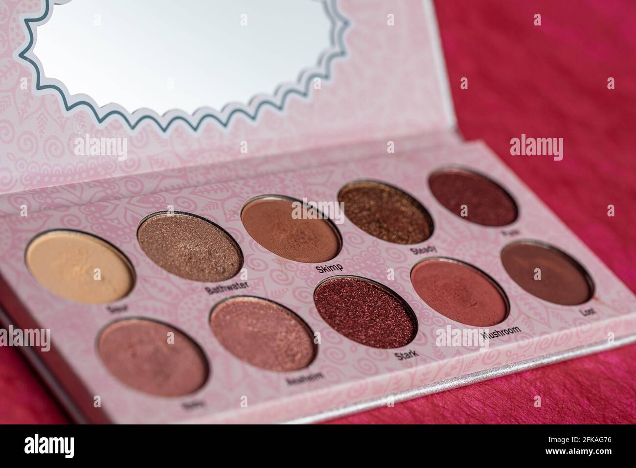palette of eyeshadow Stock Photo