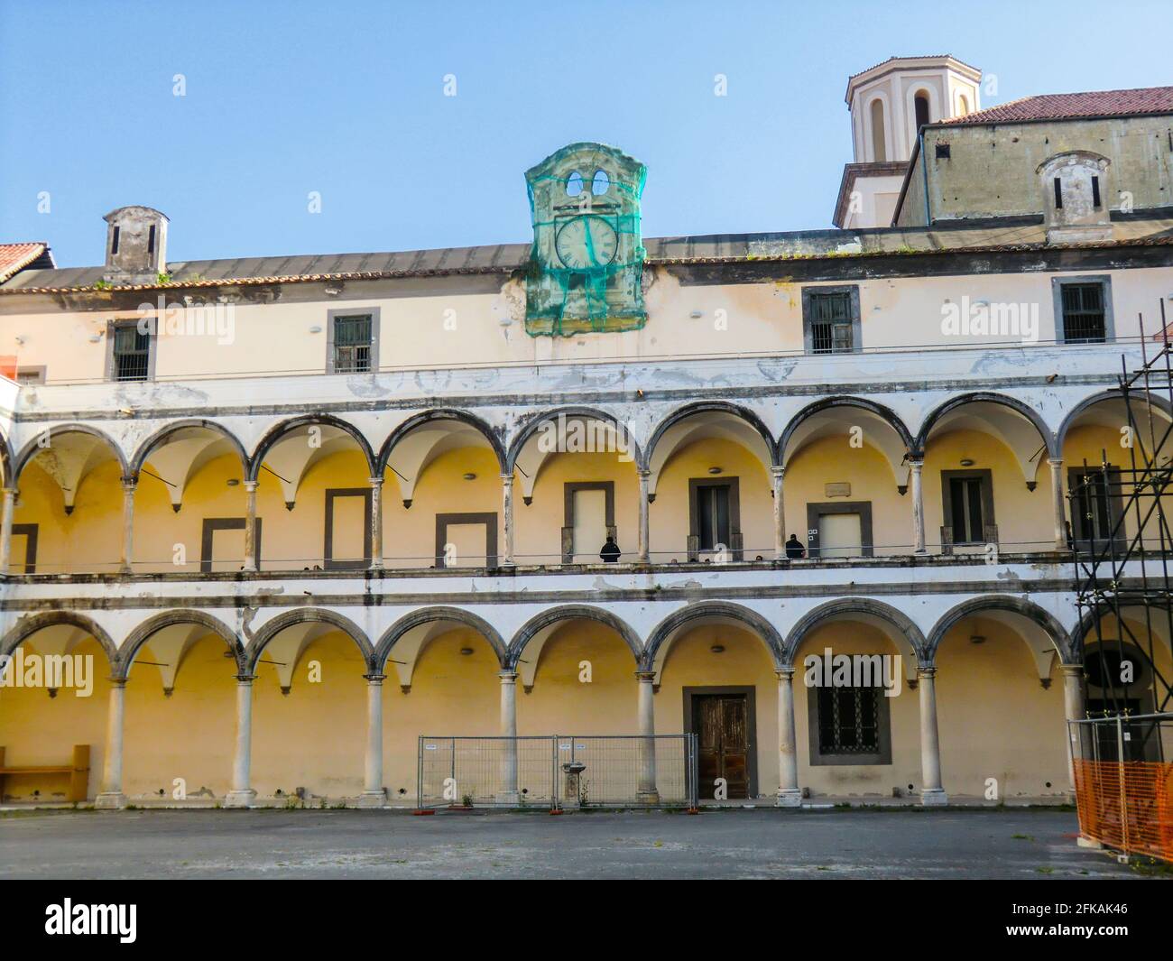 The Courtyard Of The Conservatorio Di Sant'Anna, Abbey Of S. Lorenzo ...