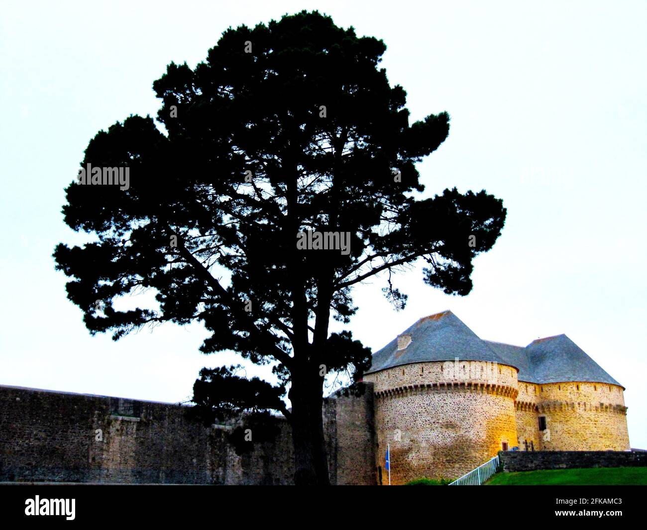 Tower of la MotteTanguy. Museum of Old Brest, France, Brittany