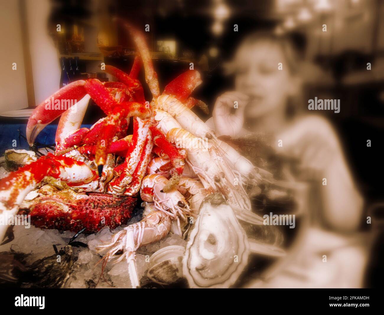 Seafood in Brest; Finistere; Brittany; France Stock Photo Alamy