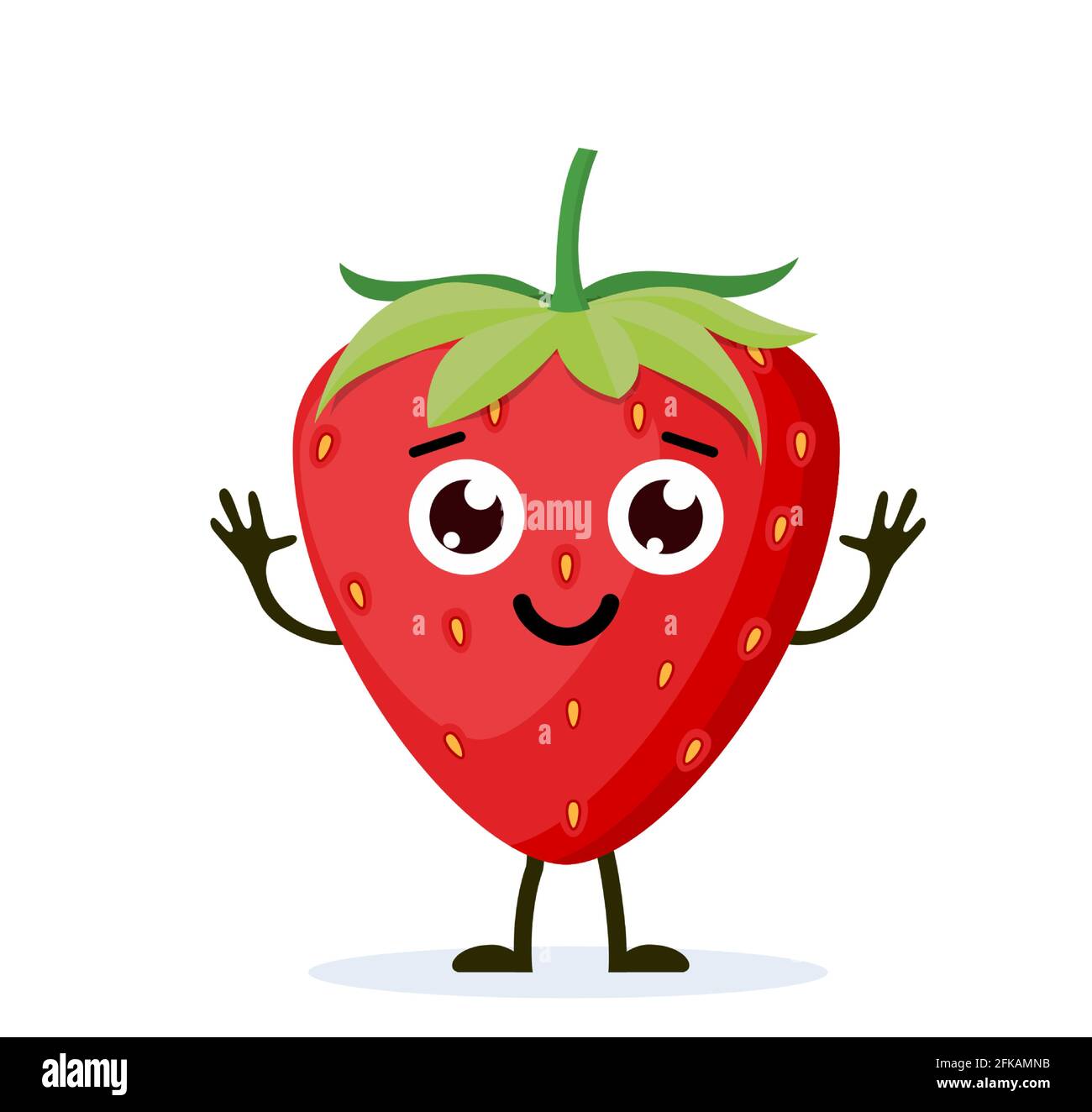 strawberry character cute Stock Vector Image & Art Alamy