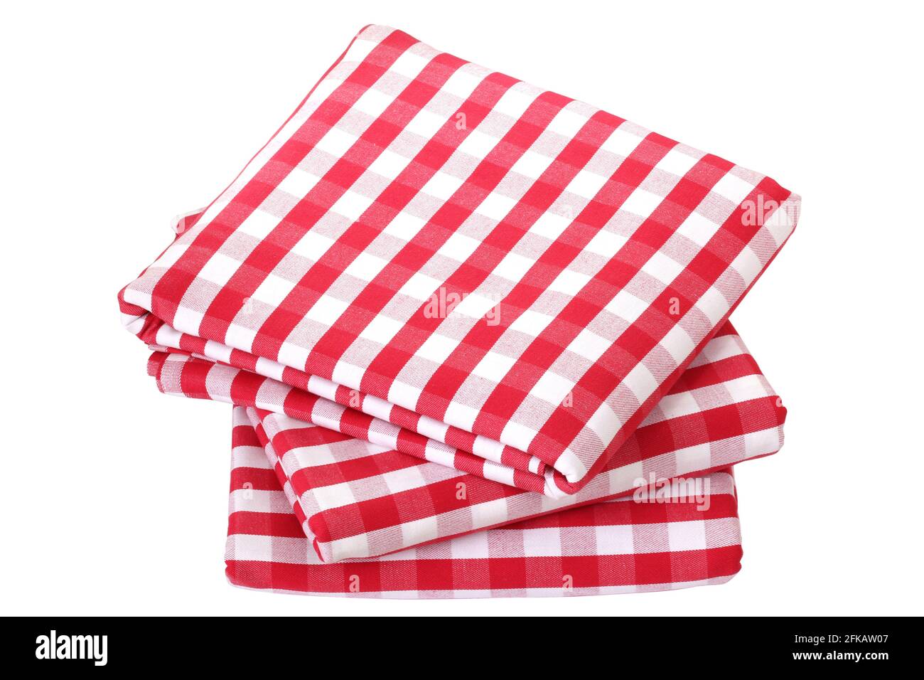 Folded fabric, gingham pattern Stock Photo - Alamy