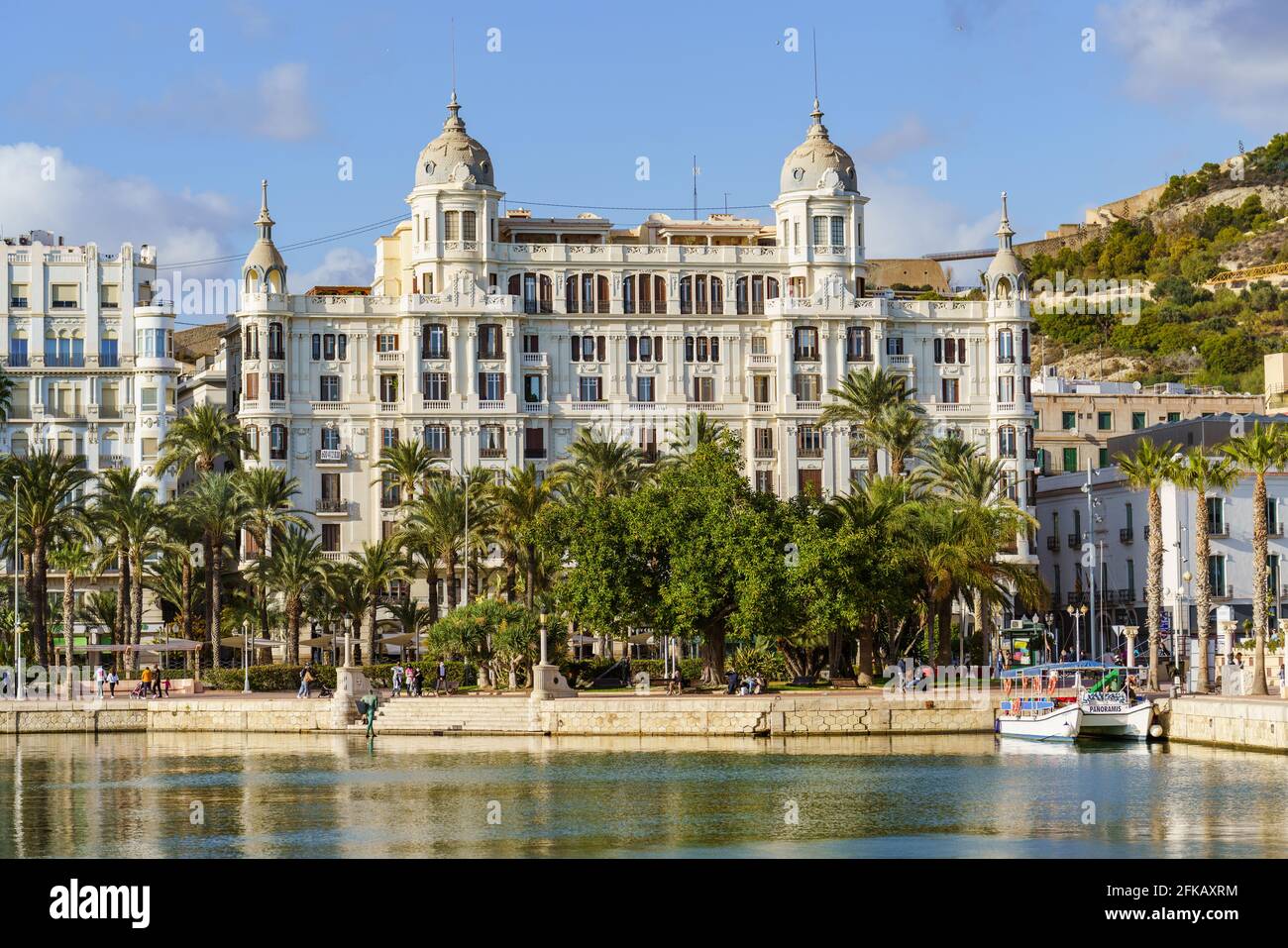 Alicante, Spain. November 21, 2020. Casa Carbonell is a residential building located in Alicante built in 1925. Architect Juan Vidal Ramos. Stock Photo