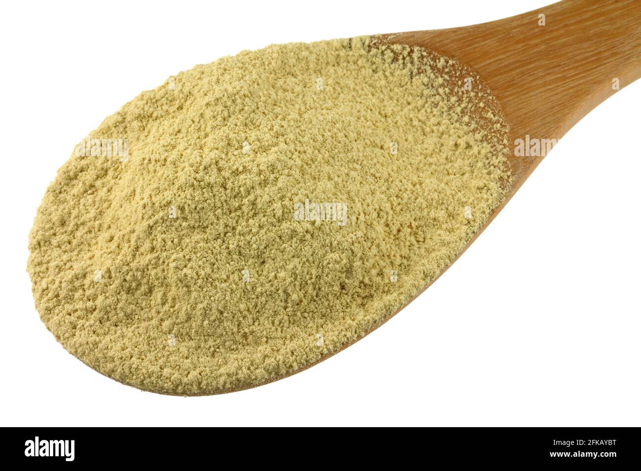 A spoon of find ground Thanaka Powder Stock Photo