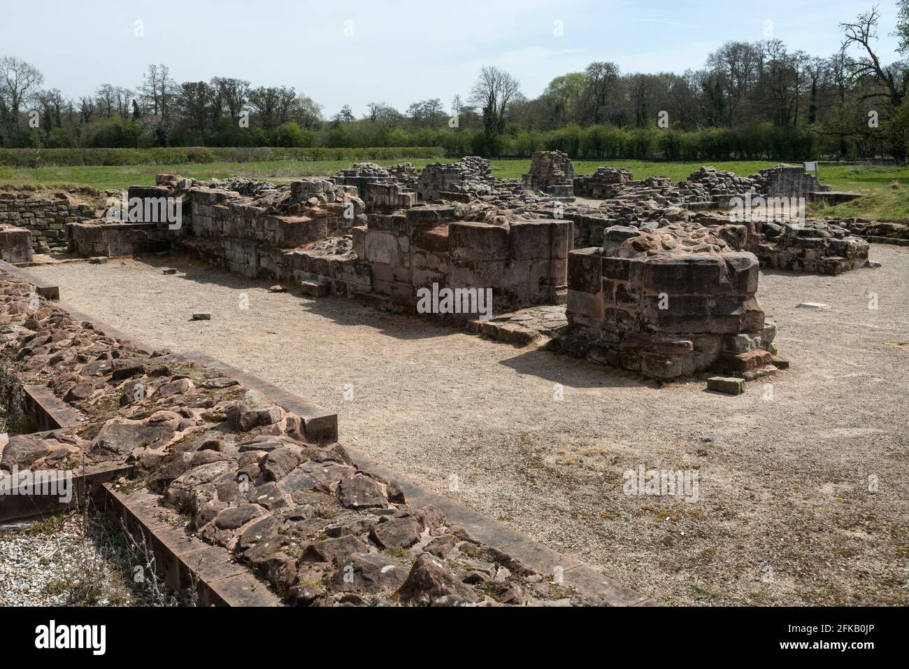 Bordesley Abbey ruins, Redditch, Worcestershire, England, UK Stock
