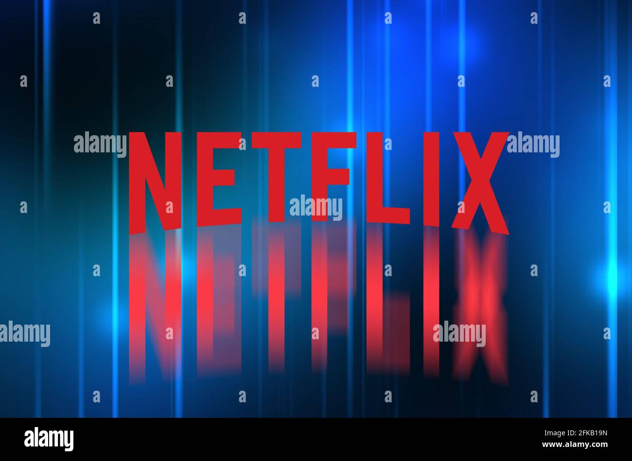 Netflix logo Stock Photo