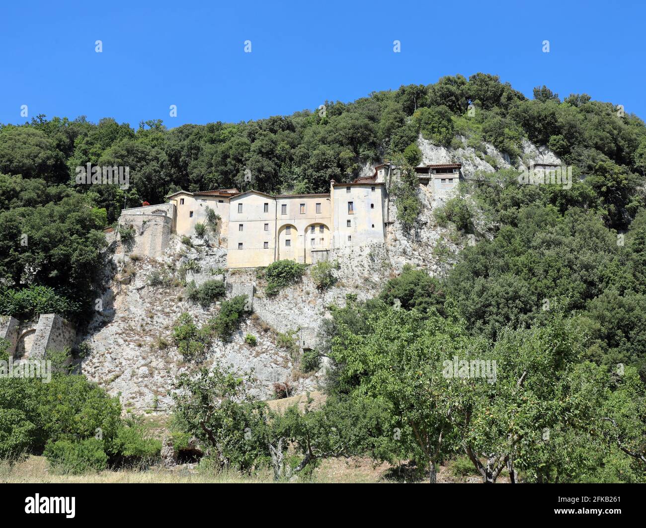 ancient convent in the town of Greccio where St. Francis of Assisi