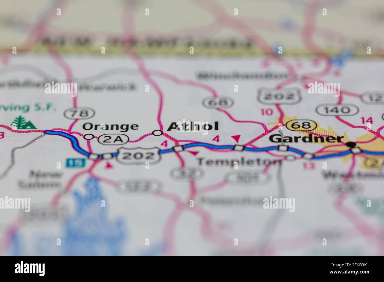 Athol massachusetts map hires stock photography and images Alamy