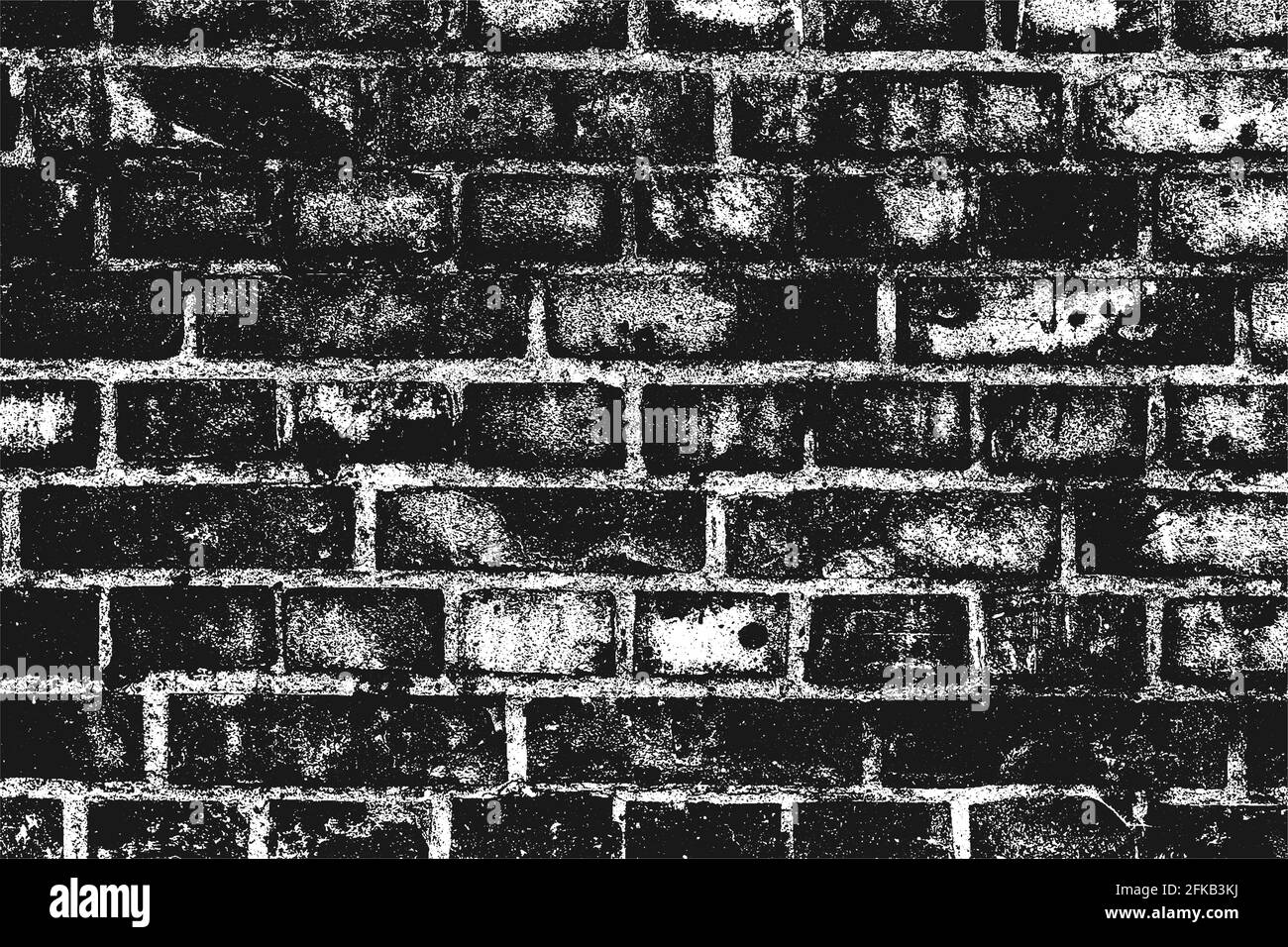 Distressed overlay texture of old brick wall, grunge background ...