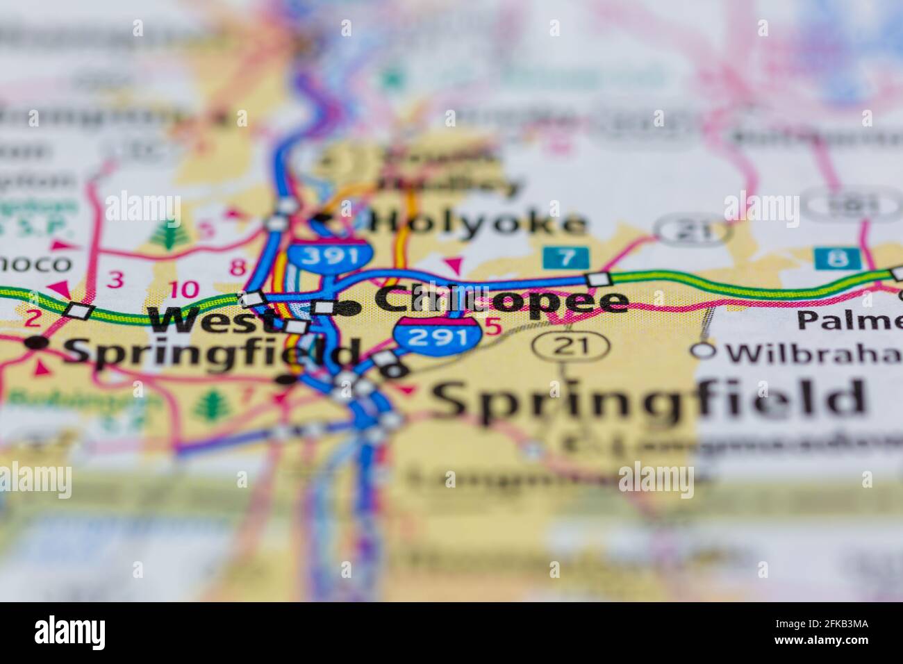 Map of chicopee hires stock photography and images Alamy