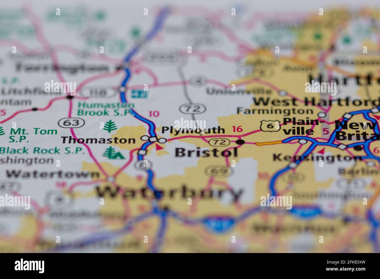 Map of plymouth connecticut hires stock photography and images Alamy