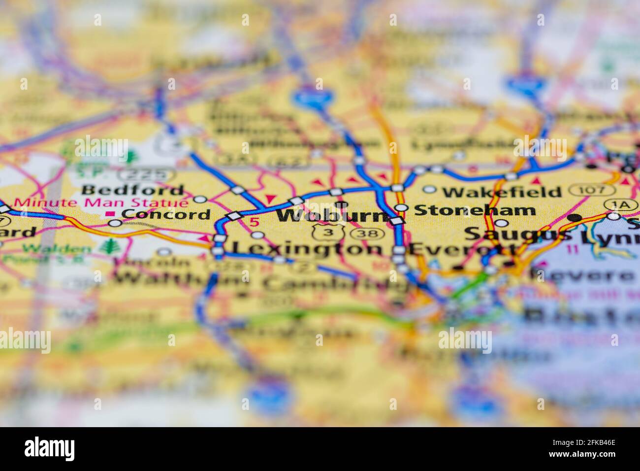 Stoneham Ma Zoning Map Woburn On A Map High Resolution Stock Photography And Images - Alamy