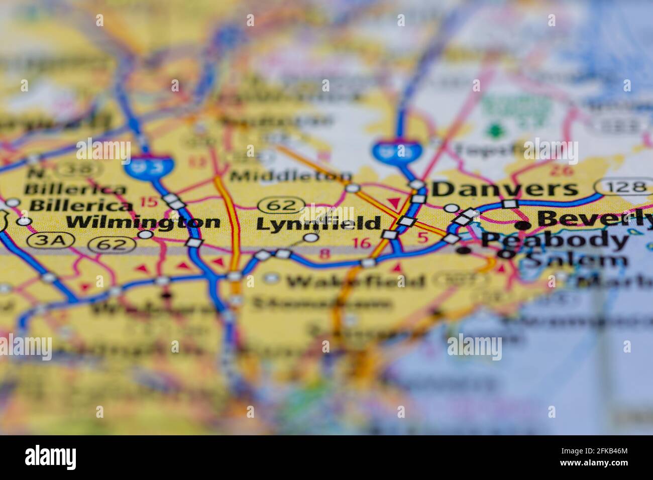 Lynnfield massachusetts map hi-res stock photography and images - Alamy
