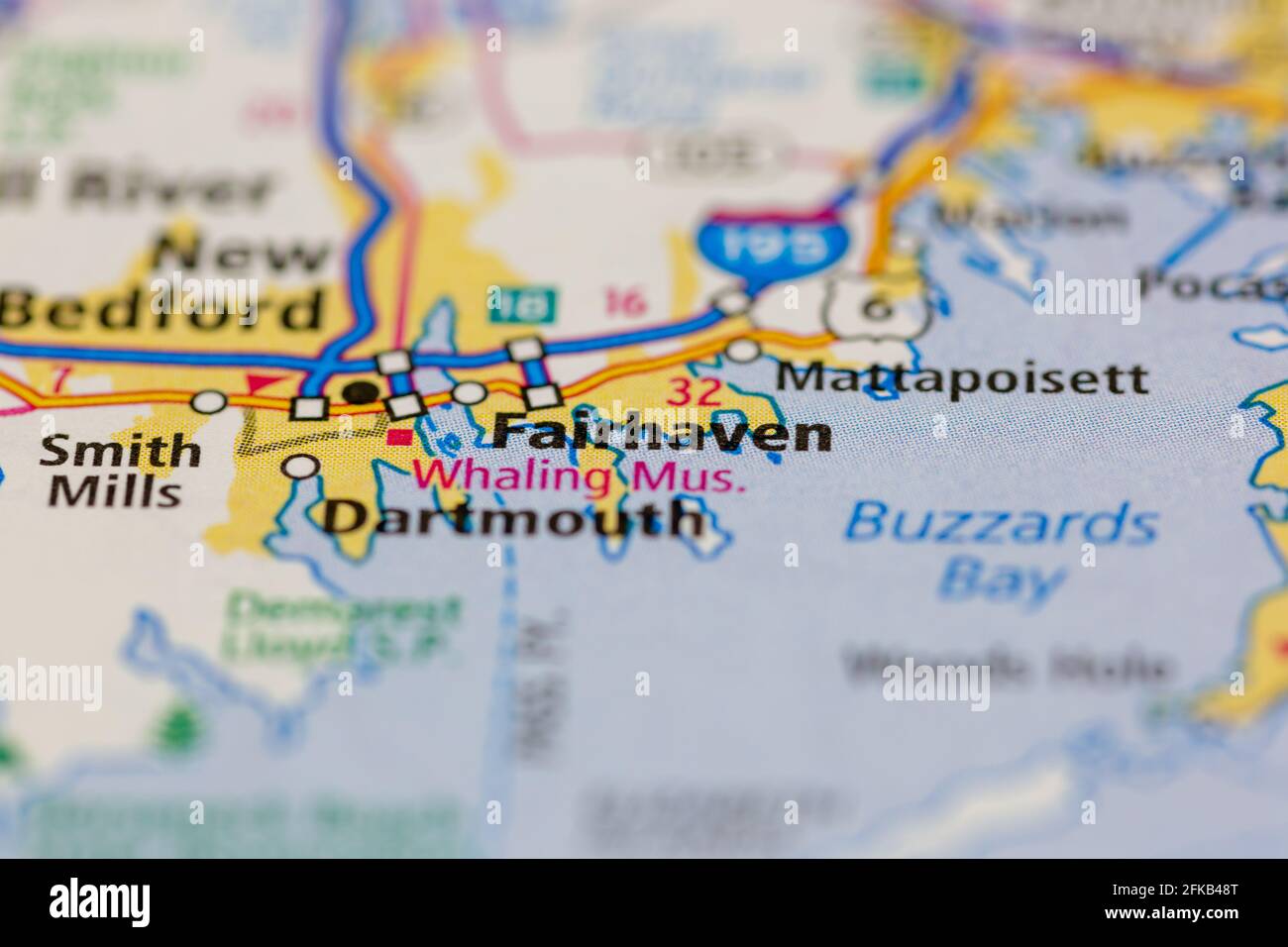 Map Of Fairhaven Ma Fairhaven Massachusetts Usa Shown On A Geography Map Or Road Map Stock  Photo - Alamy