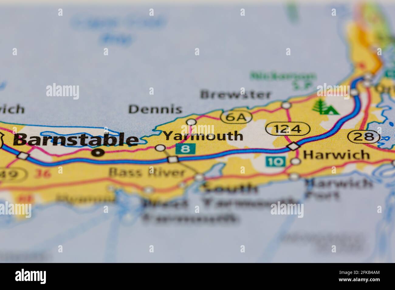 Yarmouth Massachusetts USA Shown on a Geography map or road map Stock Photo Alamy