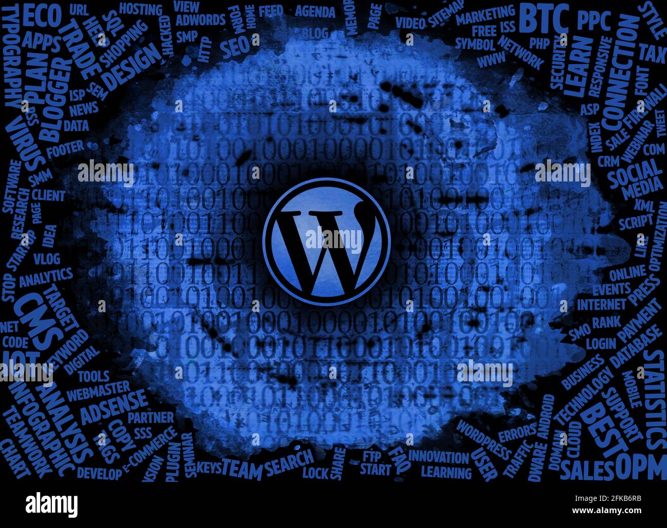Wordpress; WordPress concept on background Stock Photo Alamy