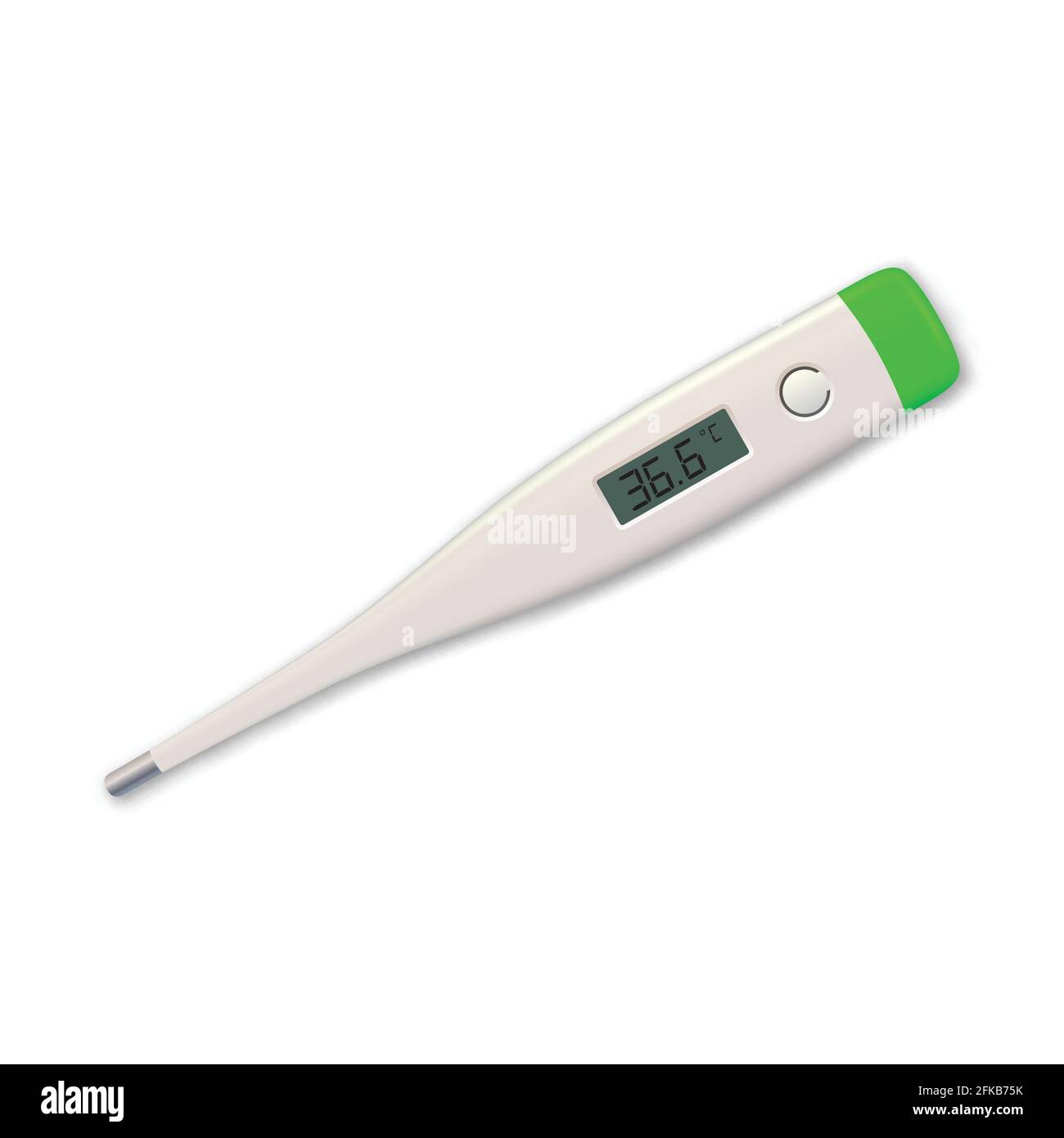 3d realistic electronic medical or clinical thermometer for measuring