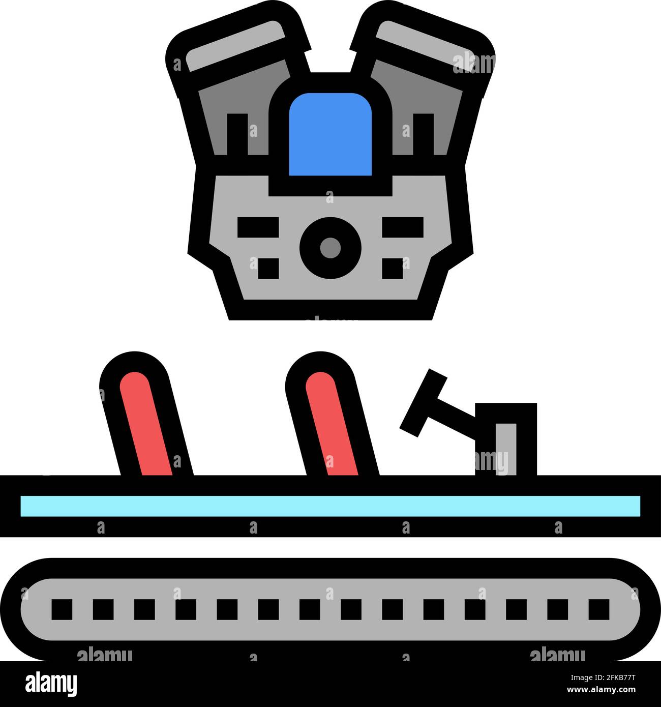 engine installing car color icon vector illustration Stock Vector Image ...