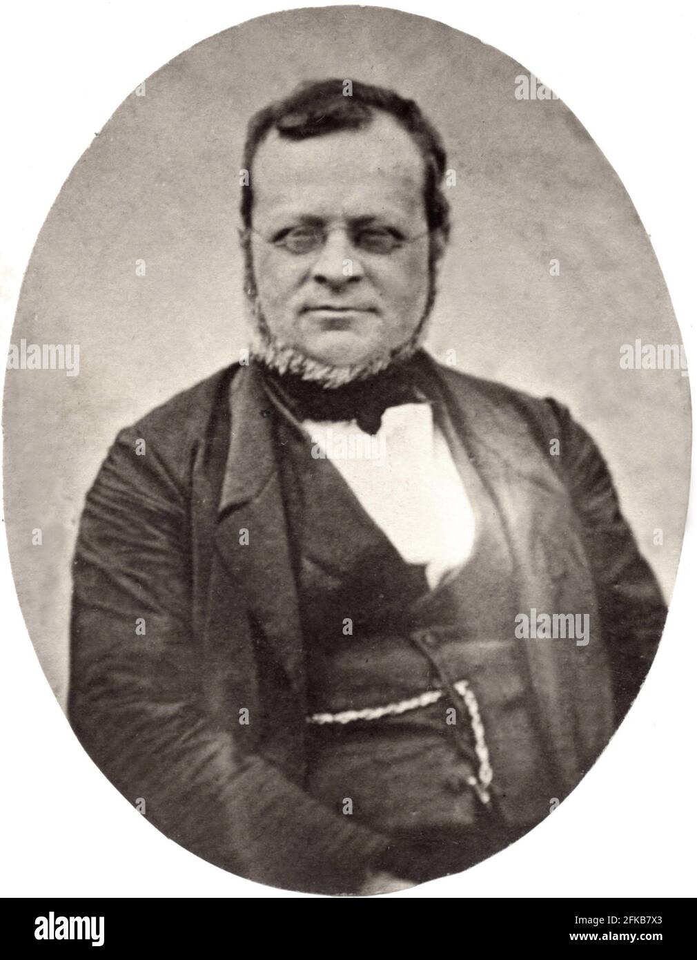 Camillo Benso, Count of Cavour (1810-1861) Italian statesman from the Family Piedmontaise Cabinet card photograph  Paris, Fondation Napoléon Stock Photo