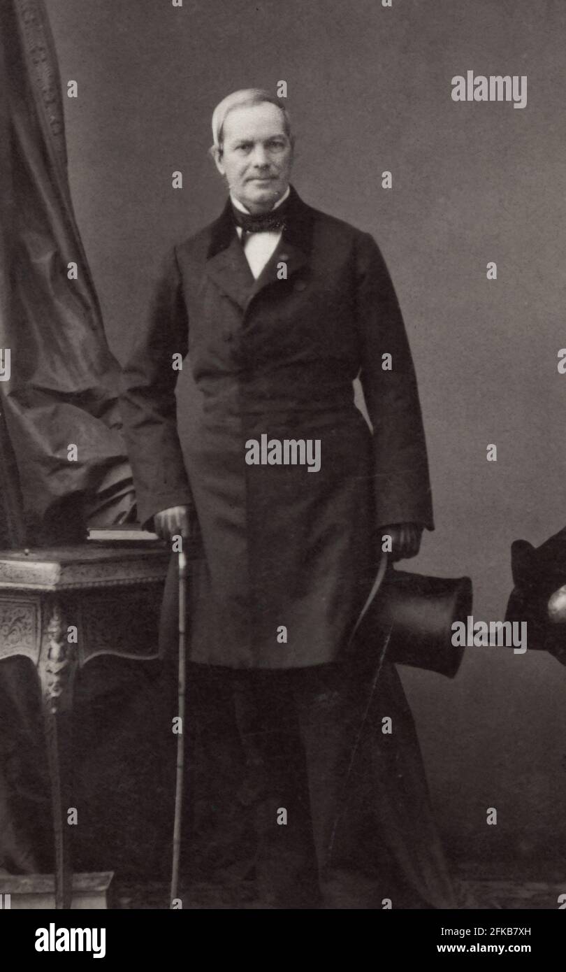Pierre Magne (1806-1879) Finance Minister  Disderi and Compagnie photograph  Cabinet card photograph  Paris, Fondation Napoléon Stock Photo