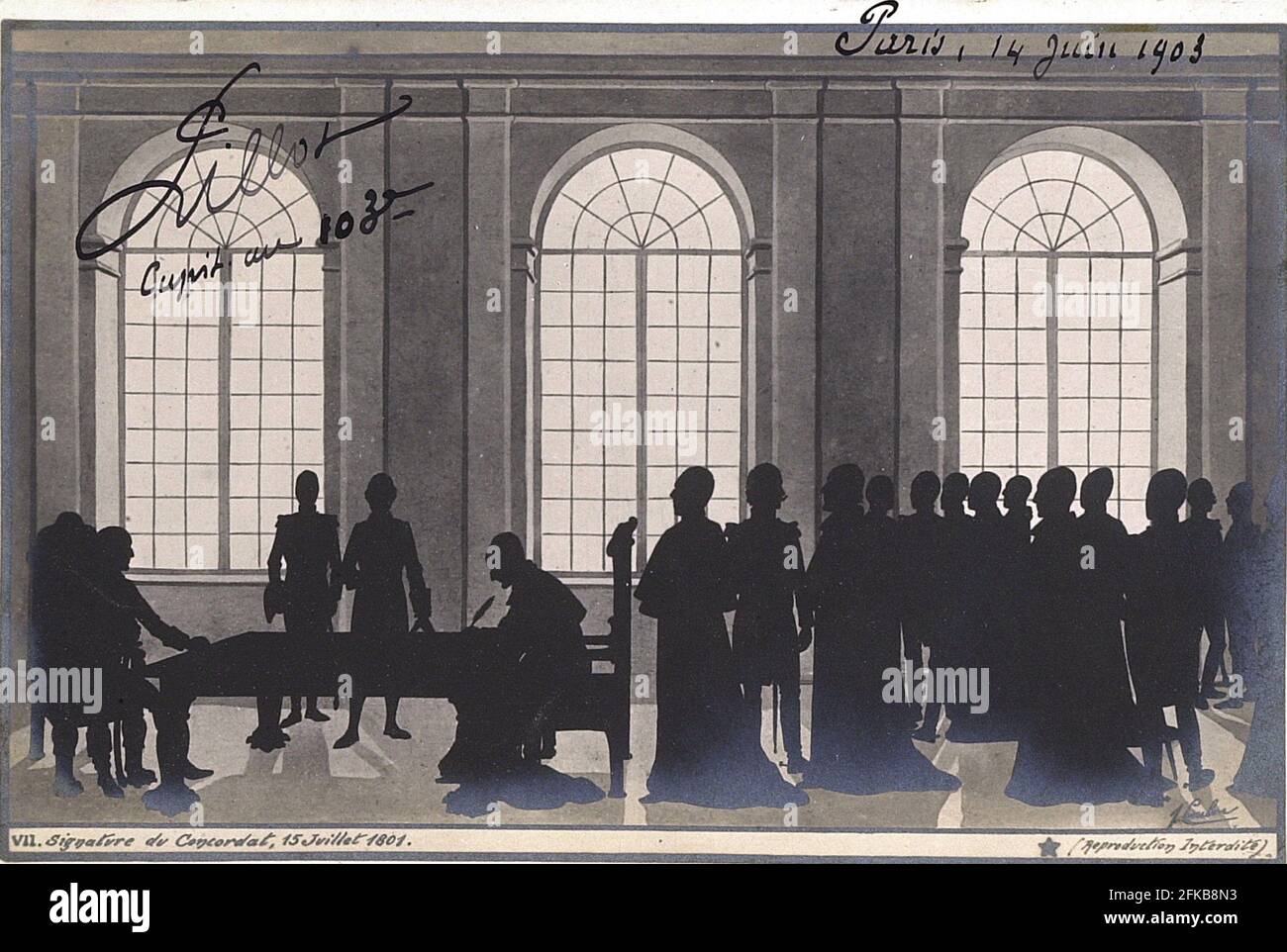 La signature du Concordat. 15 juillet 1801  Paris, Fondation Napoléon Stock Photo