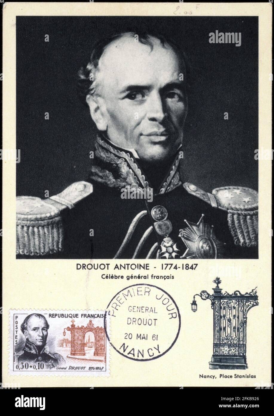 Portrait of General Drouot.  Paris, Fondation Napoléon Stock Photo