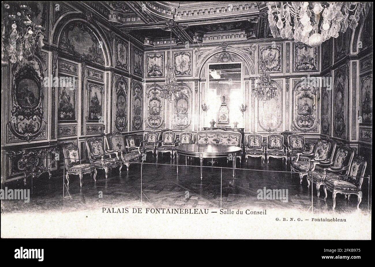 PALAIS DE FONTAINEBLEAU. 1er étage. 1st floor. Vintage map. Seine-et-Marne  1922 Stock Photo - Alamy