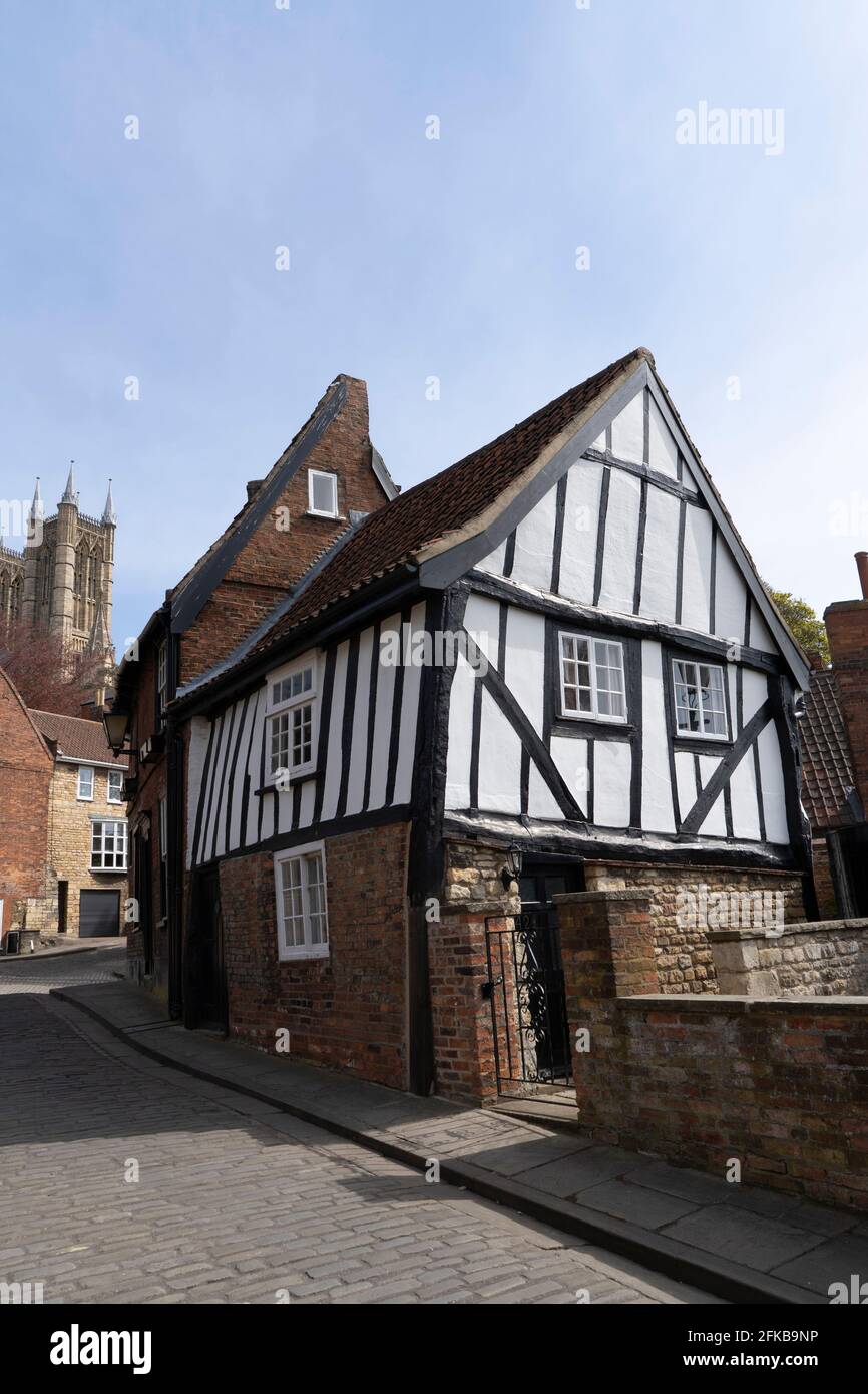The Crooked House, Michaelgate, Lincoln City, Lincolnshire Stock Photo