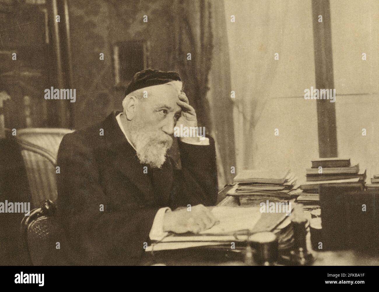 Anatole France 1844-1924 French writer Photographed in 1903 Paris, Fondation Napoléon Stock Photo