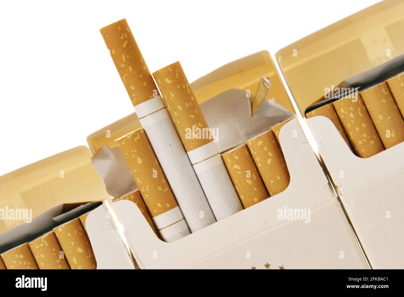 cigarette packet Stock Photo