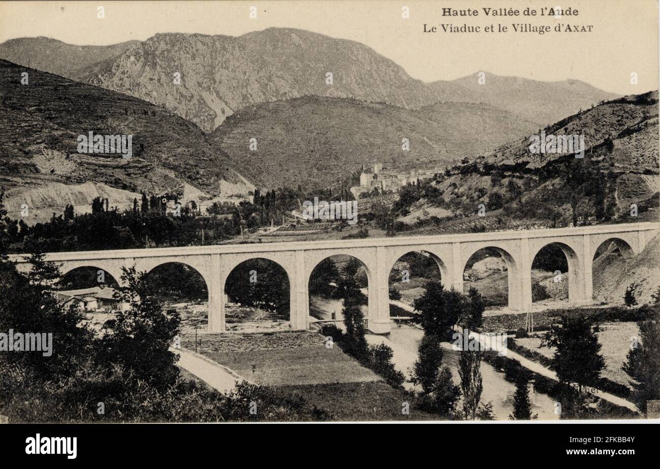 AXAT. French department: 11 - Aude Postcard End of 19th century ...