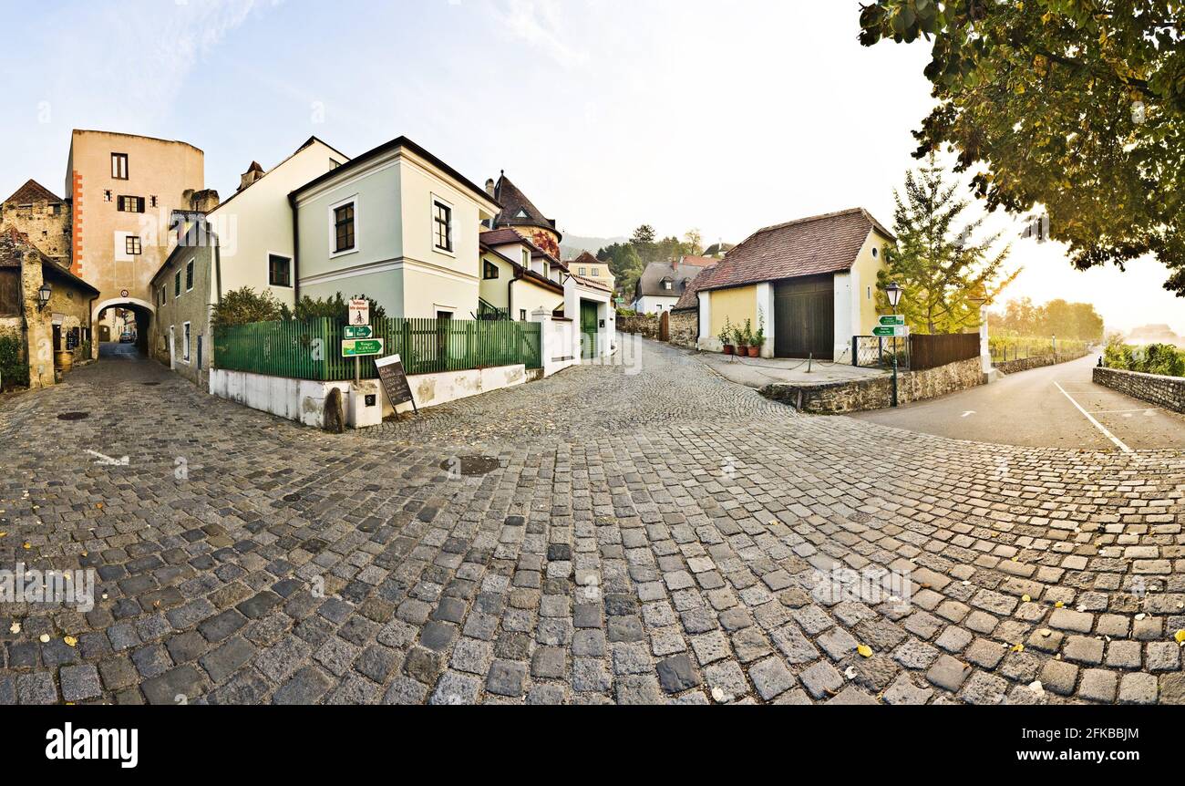 old town of Duernstein, Austria, Lower Austria, Wachau Stock Photo - Alamy