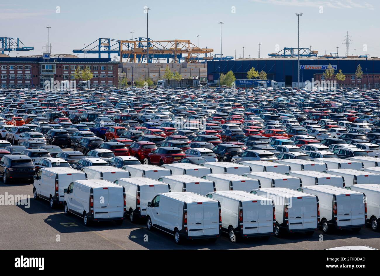 Duisburg, North RhineWestphalia, Germany new cars cars and vans, car