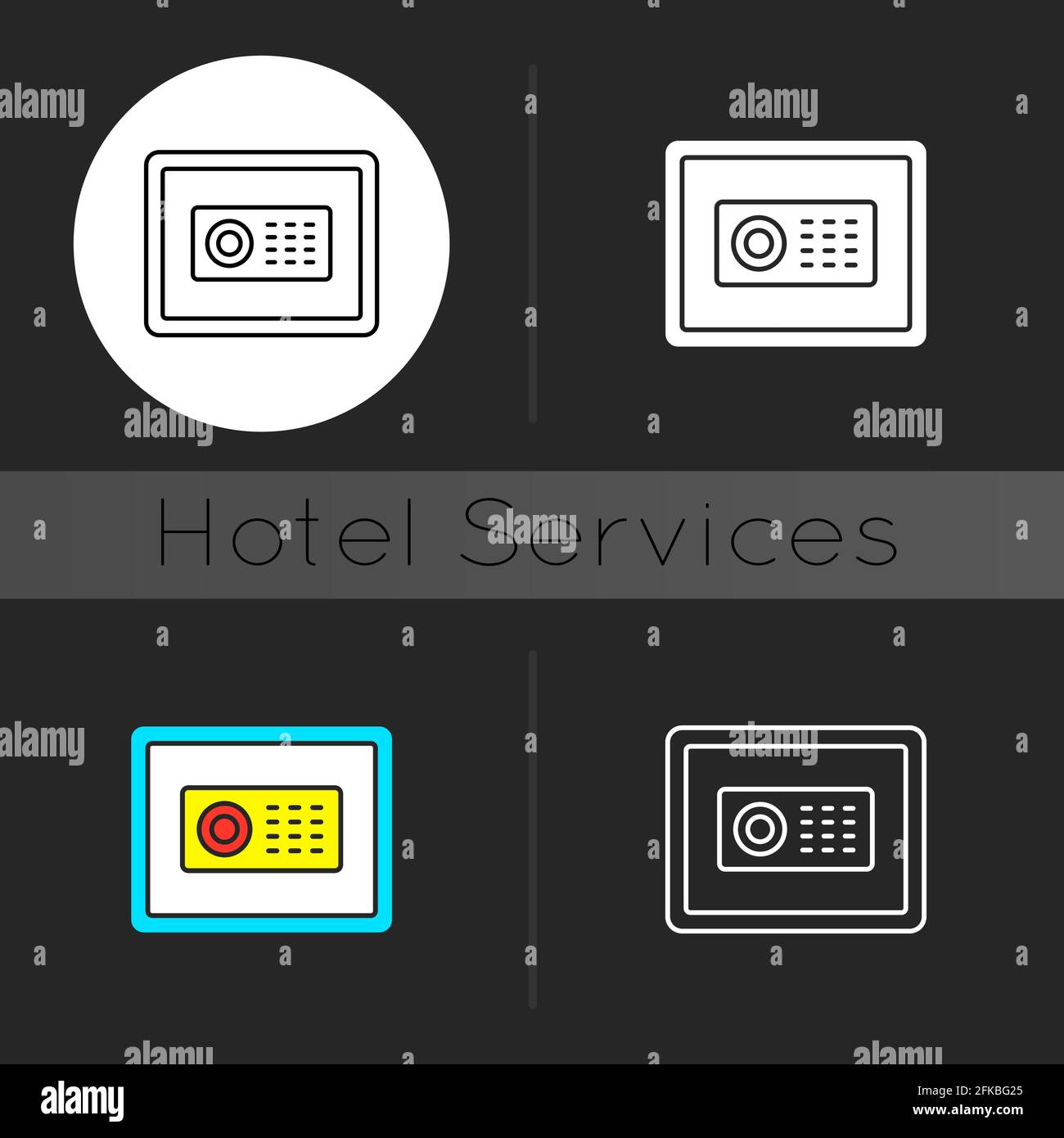 Safe dark theme icon Stock Vector Image & Art - Alamy