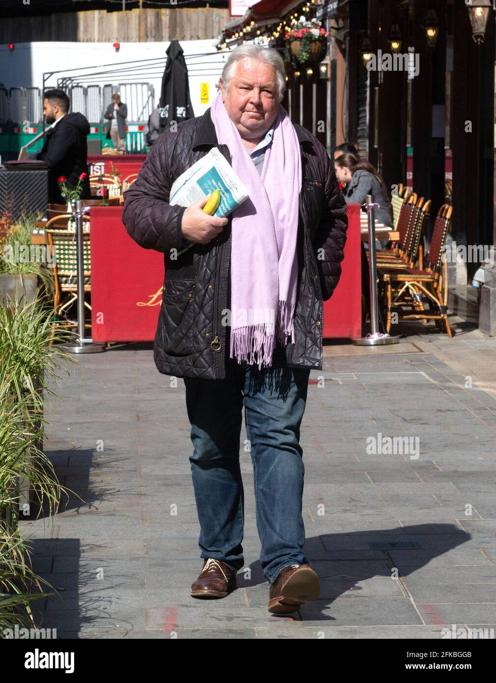 London, UK. 30th Apr, 2021. Nick Ferrari leaves the Global Radio Studios. Credit: Tommy London/Alamy Live News Stock Photo