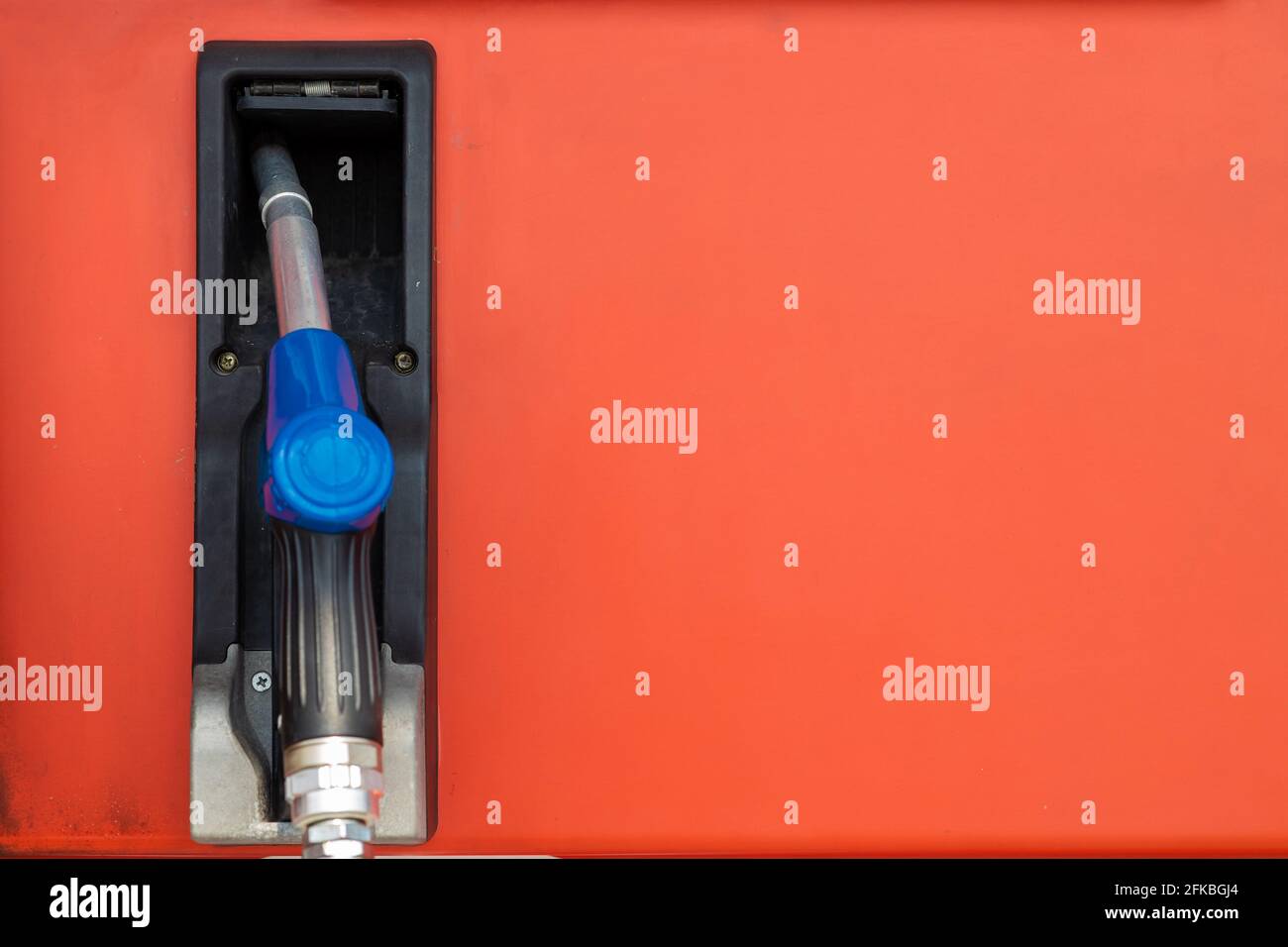 Fuel nozzle at Gas station dispensers or bowsers at for refill car
