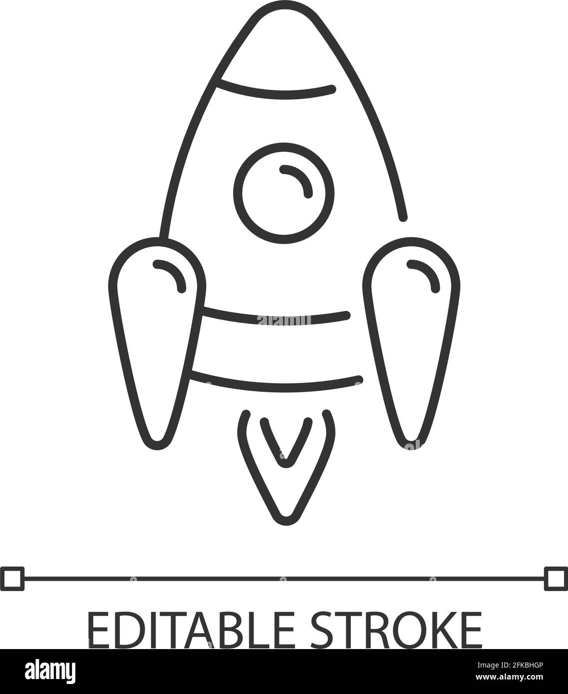 Space rocket linear icon Stock Vector Image & Art - Alamy