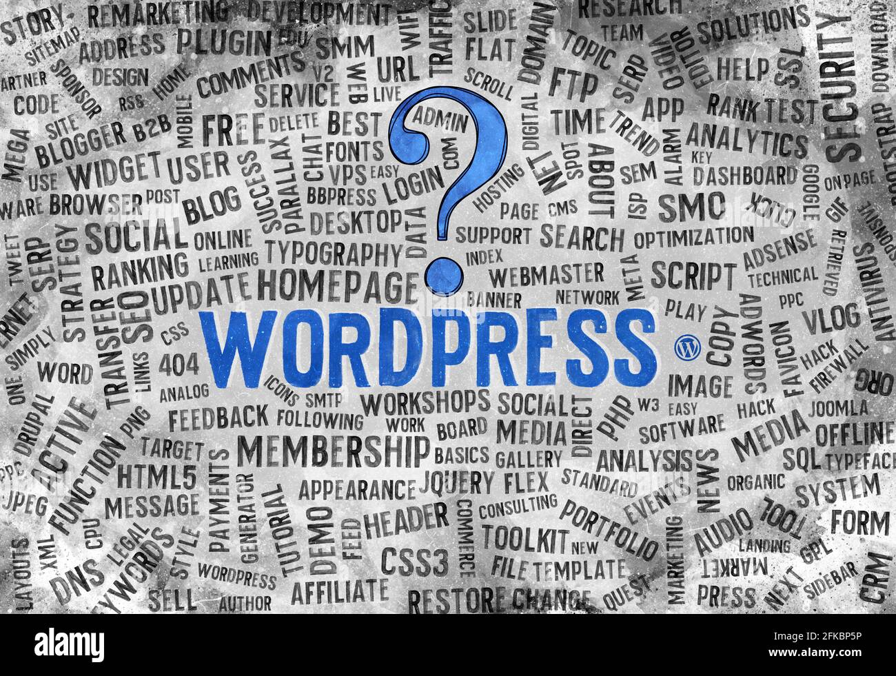 Wordpress; WordPress concept on background Stock Photo Alamy