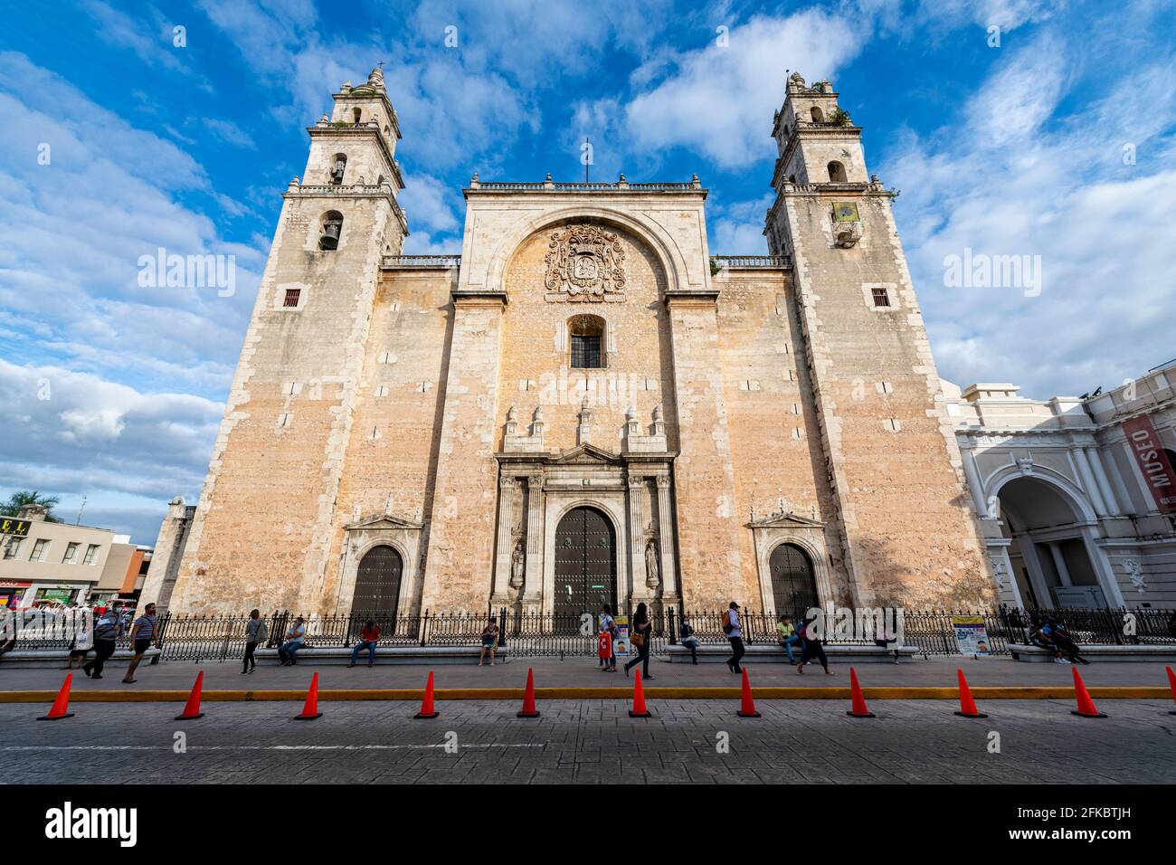 Merida Cathedral, Merida, Yucatan, Mexico, North America Stock Photo