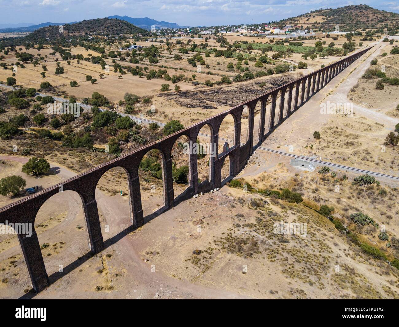 Aqueduct of Padre Tembleque, UNESCO World Heritage Site, Mexico state,  Mexico, North America Stock Photo - Alamy