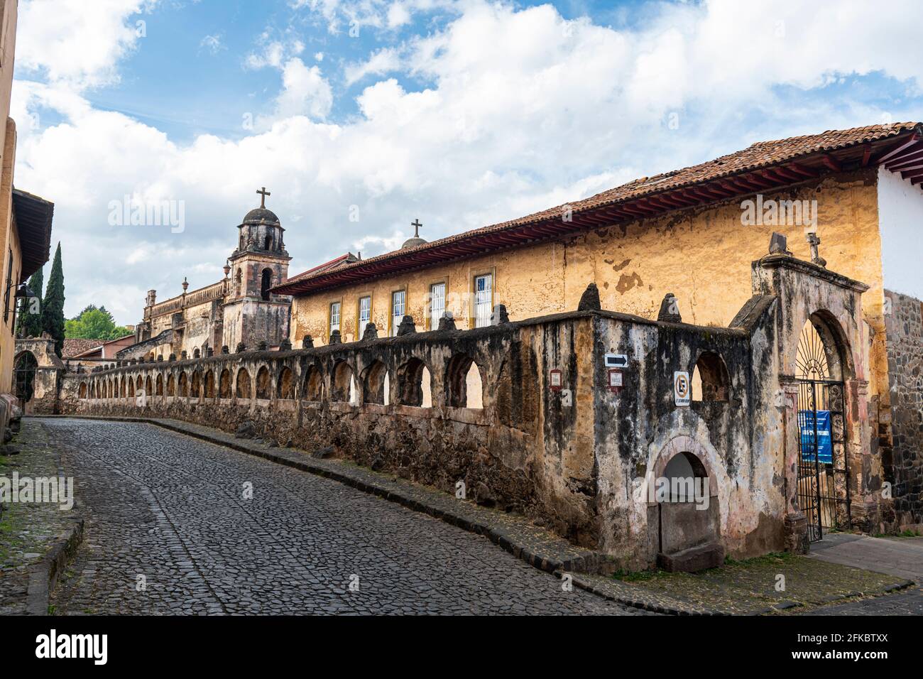 Historic city of Patzcuaro, Michoacan, Mexico, North America Stock Photo