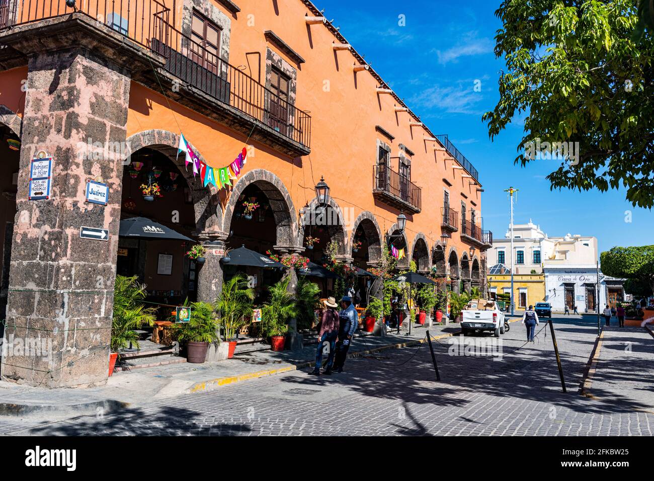 Historic buildings, UNESCO World Heritage Site Tequila, Jalisco, Mexico, North America Stock Photo
