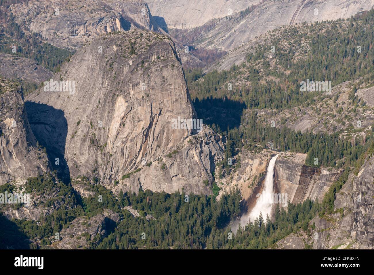 Nevada Fall waterfall in Yosemite National Park, UNESCO World Heritage Site, California, United States of America, North America Stock Photo