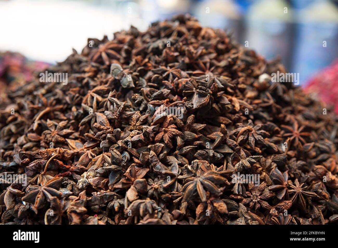 Stack of star anise seeds in pods, the fragrant crop of Illicium verum plant  with extensive culinary and medical uses in Asian and African countries  Stock Photo - Alamy