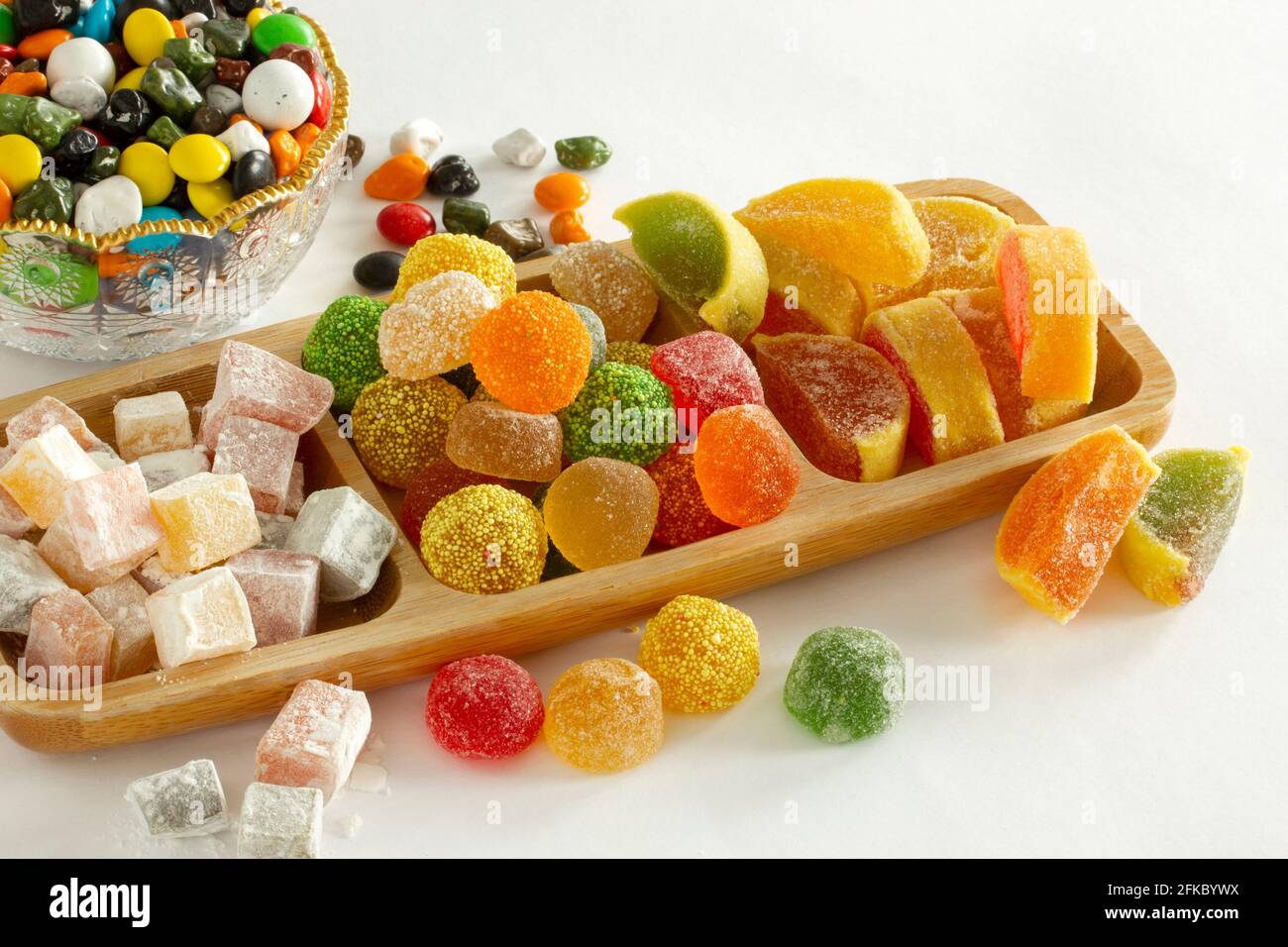 Various Turkish Delight. Chocolate candies Stock Photo - Alamy