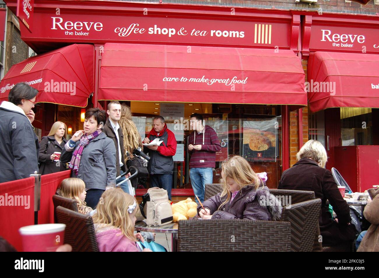 Reeve coffee shop Salisbury England Stock Photo Alamy